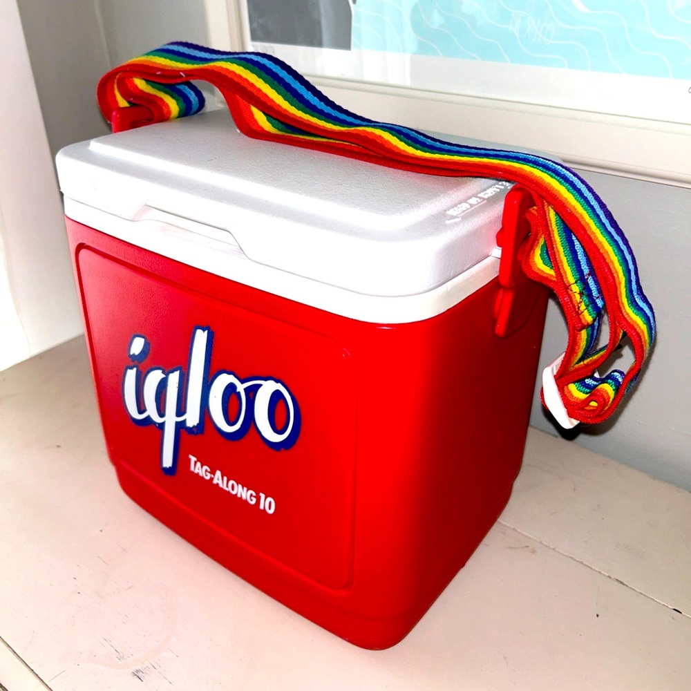 RARE Igloo Tag Along 10 Vintage Red Cooler
